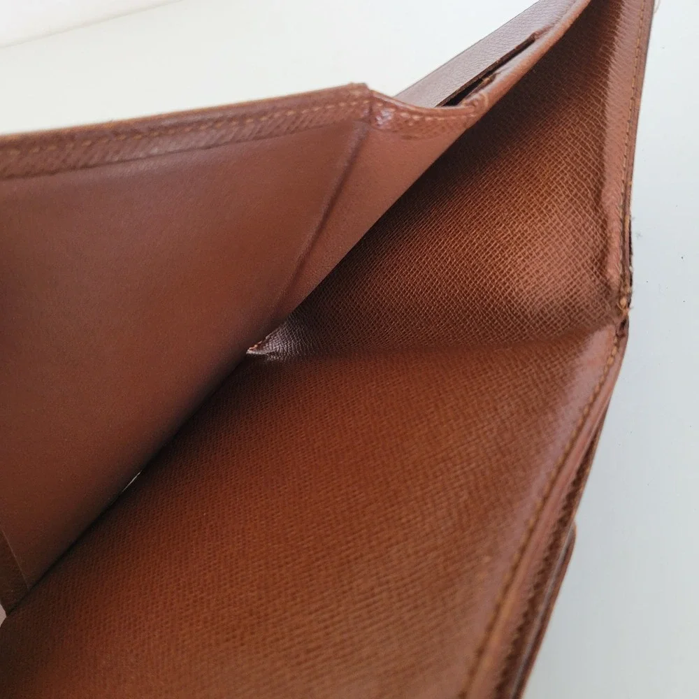Louis Vuitton Monogram Portefeuille Elise Trifold Wallet Brown SP0051 Vintage